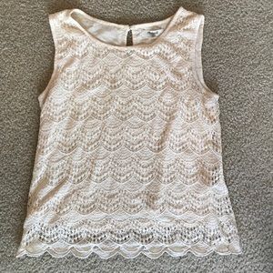 Madewell crochet top